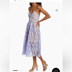 Self Portrait Azalea Midi Dress, Lilac